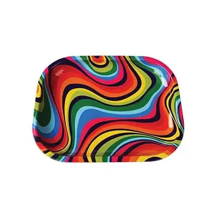 Retro Art Small Tray | 7" Rolling & Catch-All – Groovy Vibes Faire Ziya Blue