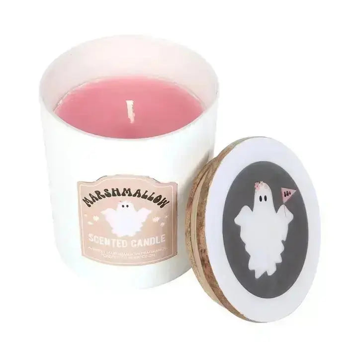 Retro Ghost Candle: The Toasted Marshmallow Vibe 👻🔥 Something Different Ziya Blue