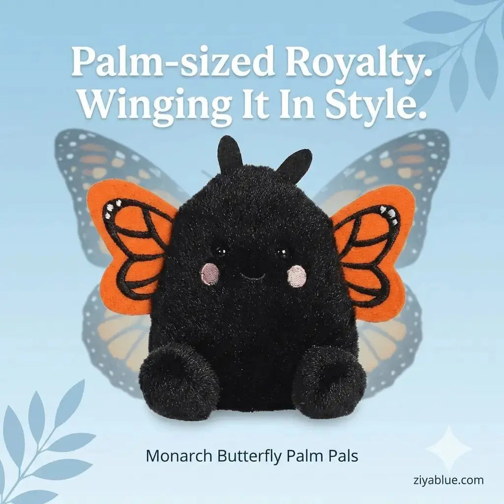 Reyna Butterfly Palm Pals | 5" Plush Aurora Ziya Blue