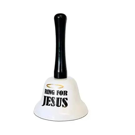 Ring For Jesus Hand Bell: Novelty Gag Gift The Diabolical Gift People Ziya Blue