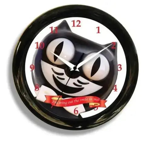 Round Kit Cat Klock Kit Cat Clock Ziya Blue