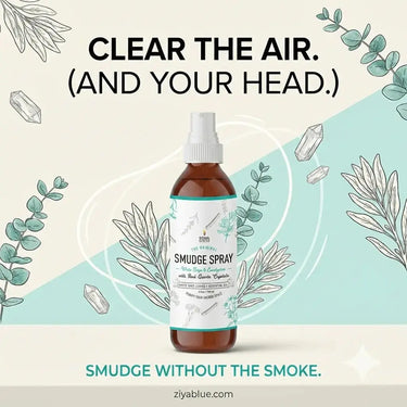Sage Eucalyptus Smudge Spray Designs by Deekay Inc. Ziya Blue