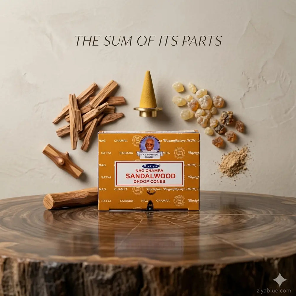 Sandalwood Dhoop Cones – The Scent of Sanity  Ziya Blue