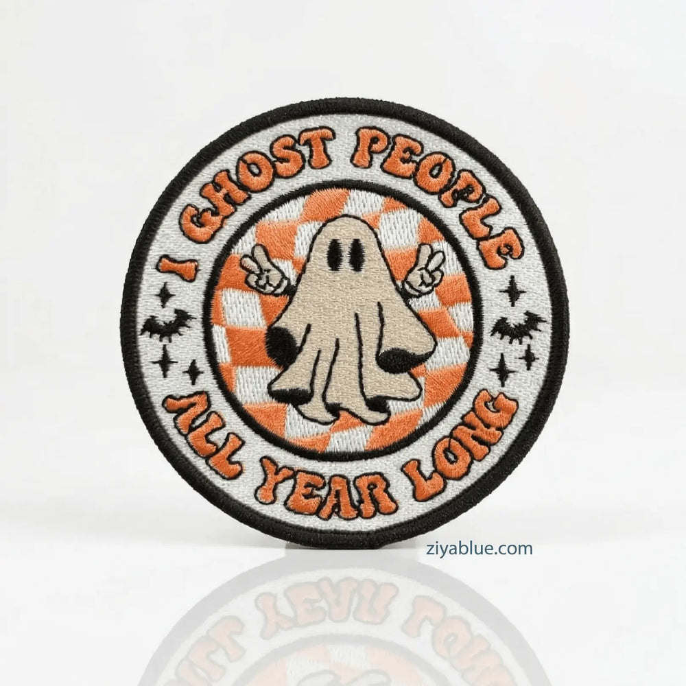 Sassy Ghost Iron-On Patch Ziya Blue Ziya Blue
