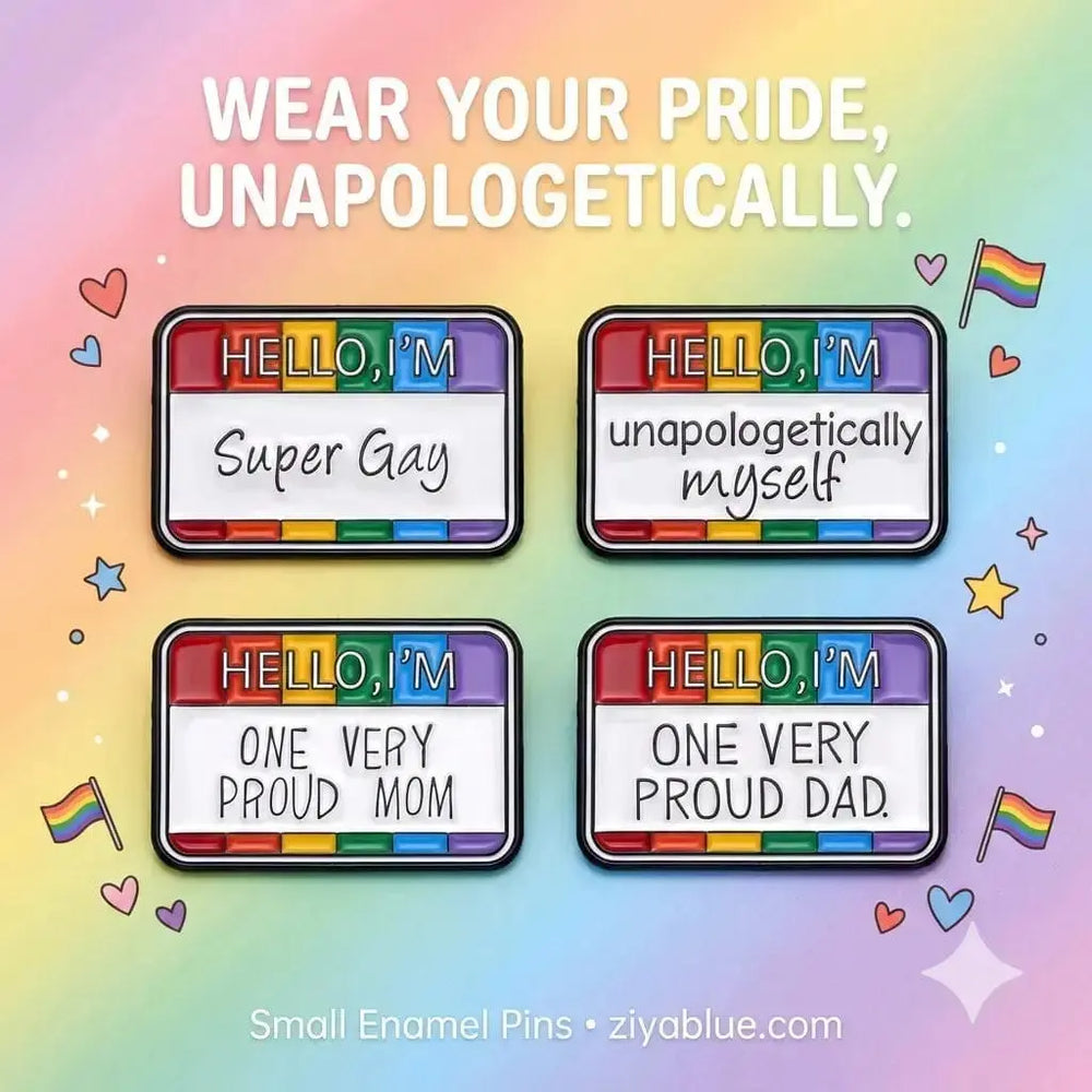 Sassy Name Tag Pin - Pin Your Mood Collection Ziya Blue Ziya Blue