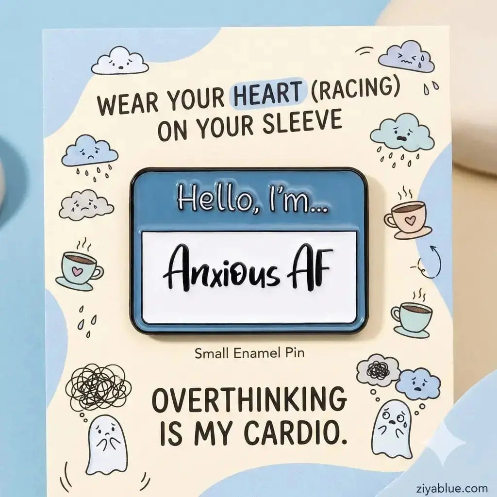 Sassy Name Tag Pin - Pin Your Mood Collection Ziya Blue Ziya Blue