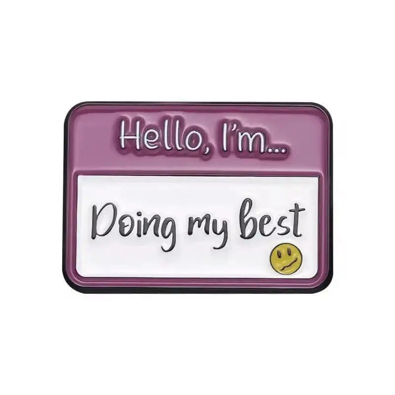 Sassy Name Tag Pin - Pin Your Mood Collection Ziya Blue Ziya Blue