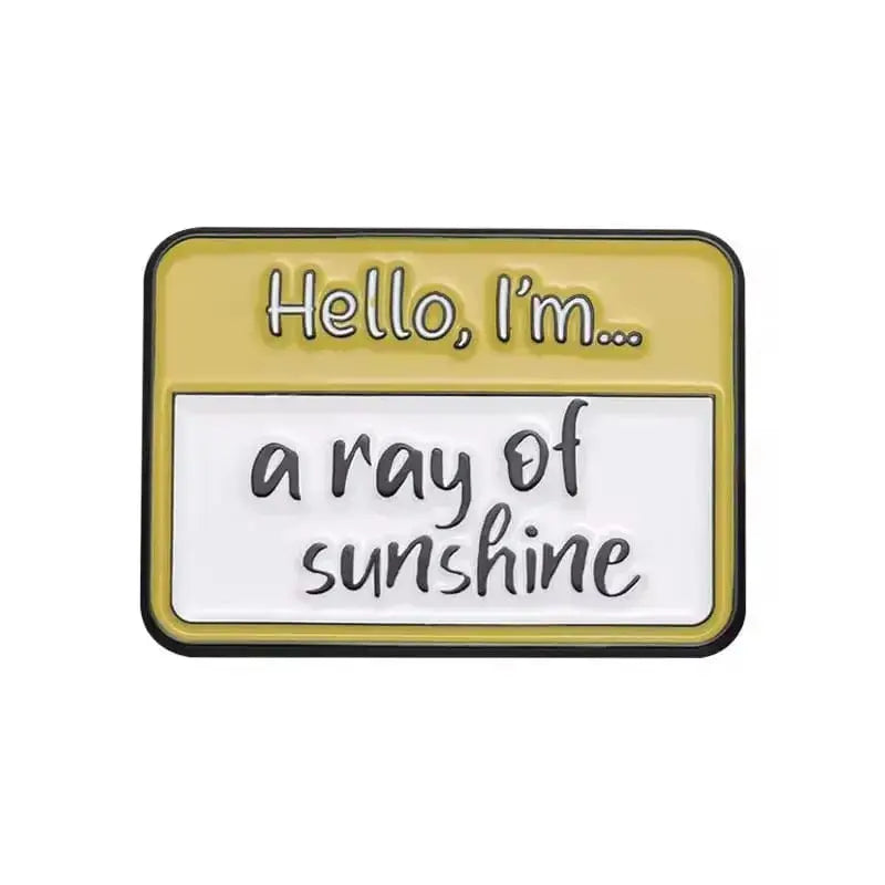 Sassy Name Tag Pin - Pin Your Mood Collection Ziya Blue Ziya Blue