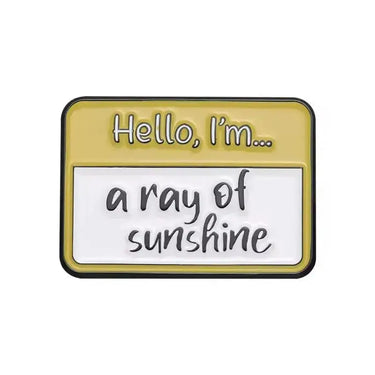 Sassy Name Tag Pin - Pin Your Mood Collection Ziya Blue Ziya Blue