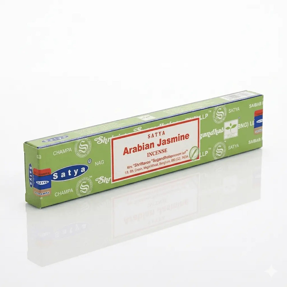 Satya Arabian Jasmine Incense Sticks (15 g) Designs by Deekay Inc. Ziya Blue