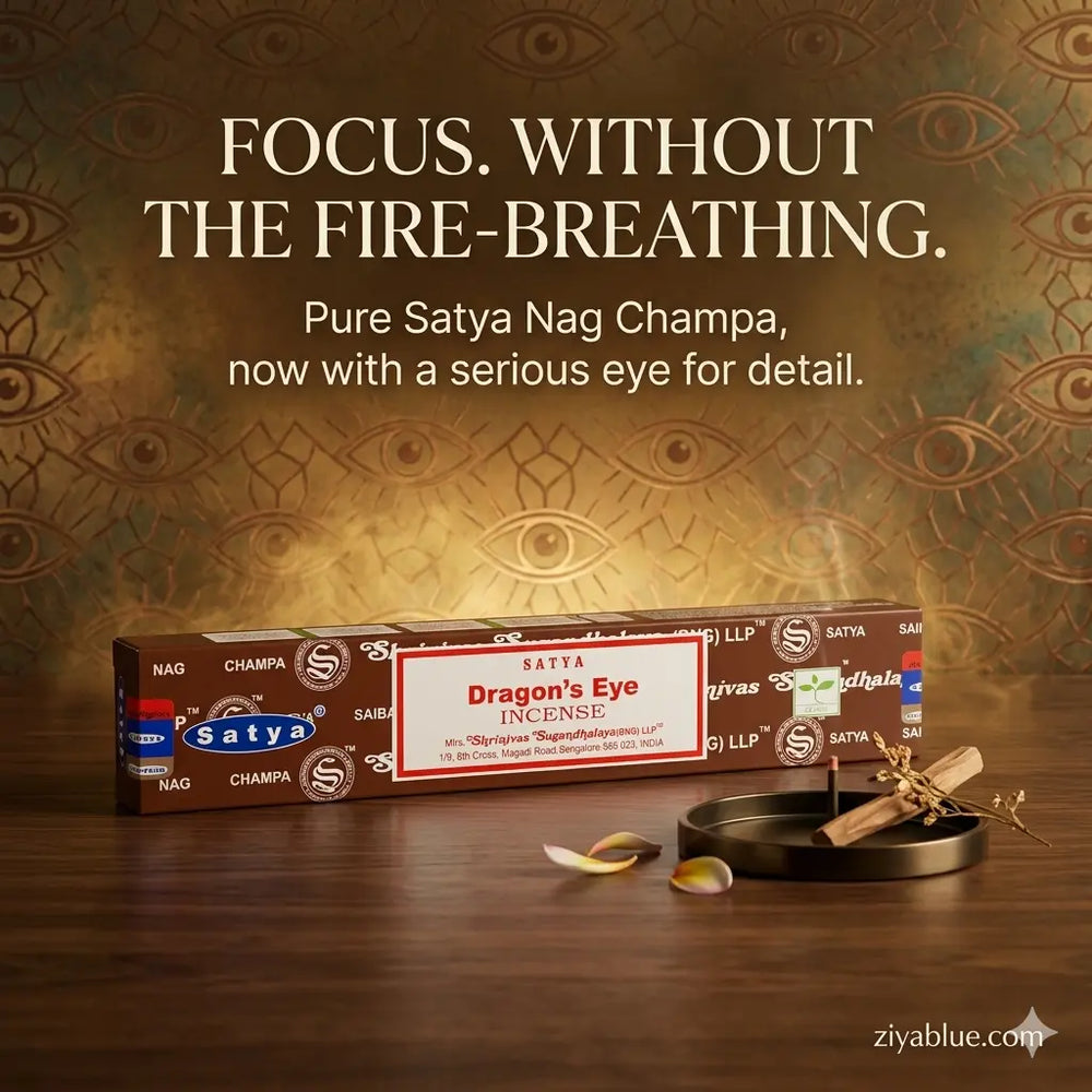 Satya Dragons Eye Incense Sticks (15g)  Ziya Blue