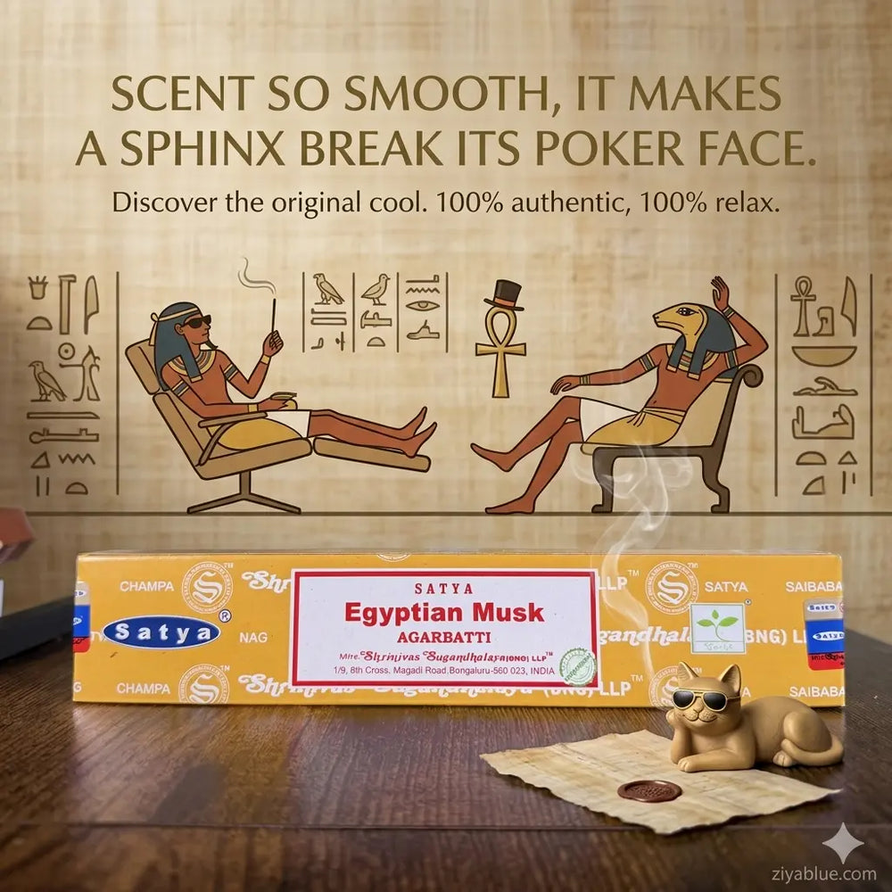 Satya Egyptian Musk Incense  Ziya Blue