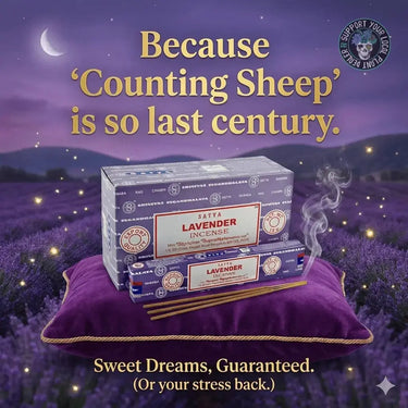 Satya English Lavender Incense Sticks (15g) Designs by Deekay Inc. Ziya Blue