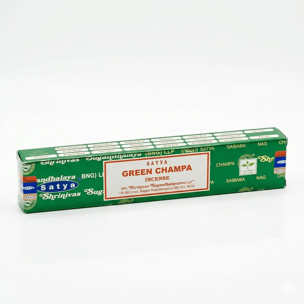 Satya Green Champa Incense Designs by Deekay Inc. Ziya Blue