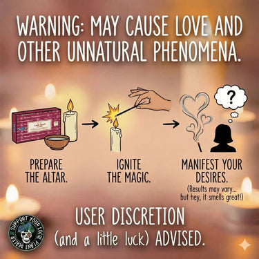 Satya Love Spell Incense Sticks (15g) Designs by Deekay Inc. Ziya Blue