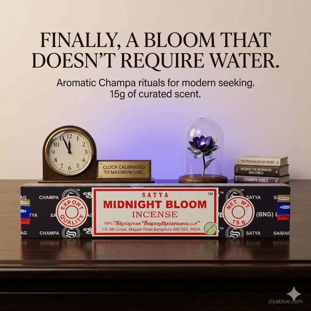 Satya Midnight Bloom Incense Sticks (15g)  Ziya Blue
