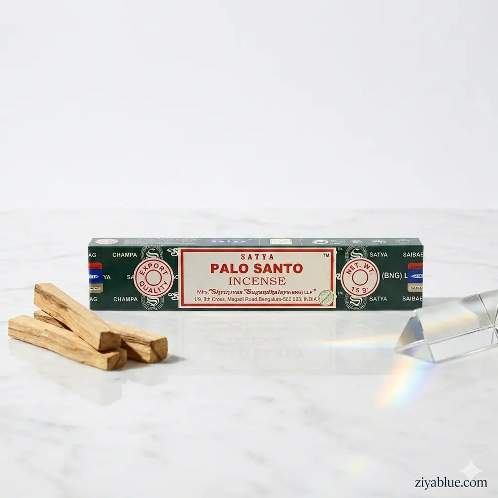 Satya Palo Santo Incense: Sweet Flora Sticks  Ziya Blue