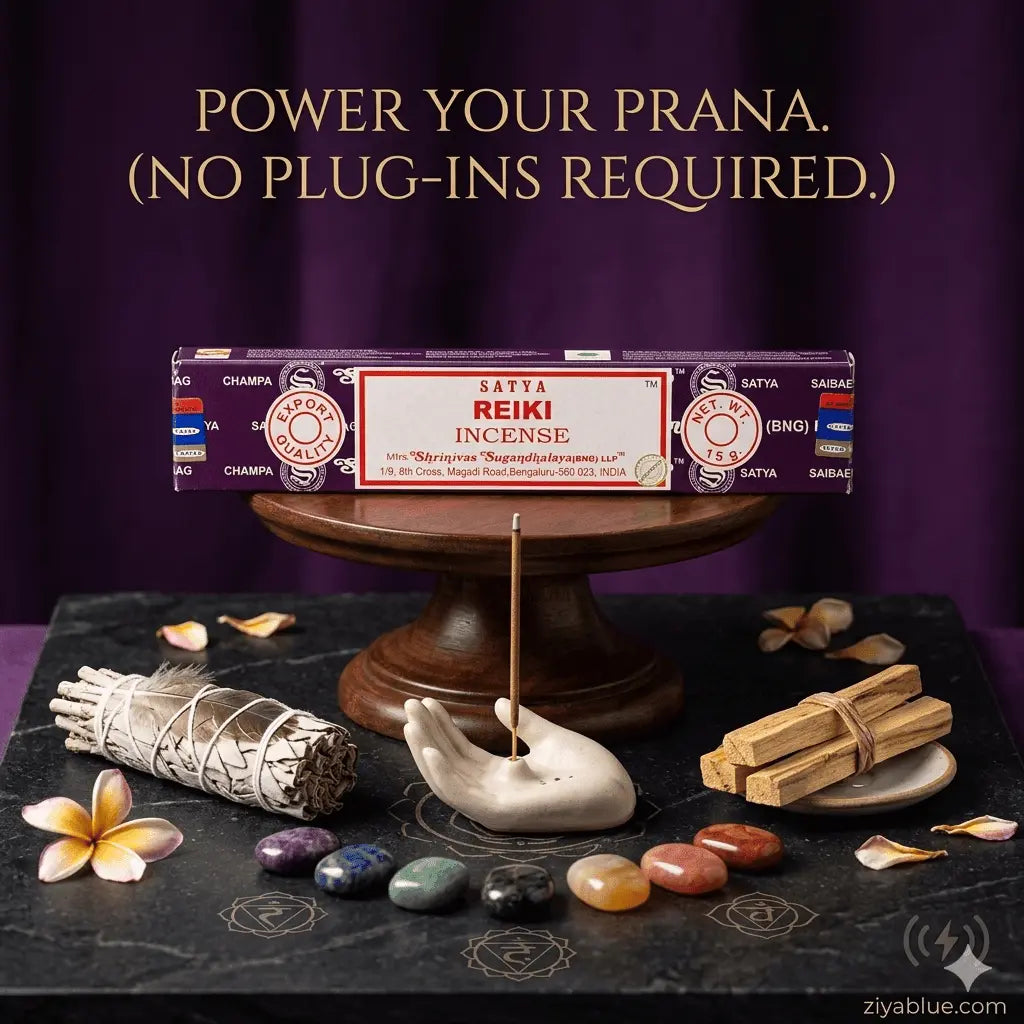 Satya Reiki incense sticks: Harmonize Your Energy Designs by Deekay Inc. Ziya Blue