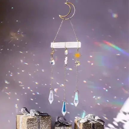 Selenite Crystal Suncatcher: The Ultimate Spiritual Car Wash 🌞✨  Ziya Blue