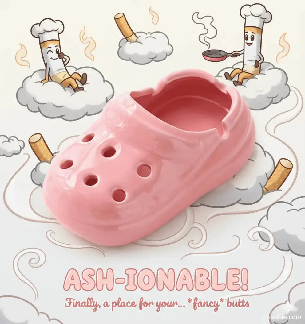 Shoe-Shaped Ashtray – Step Up Your Smoking Style! Ziya Blue Ziya Blue