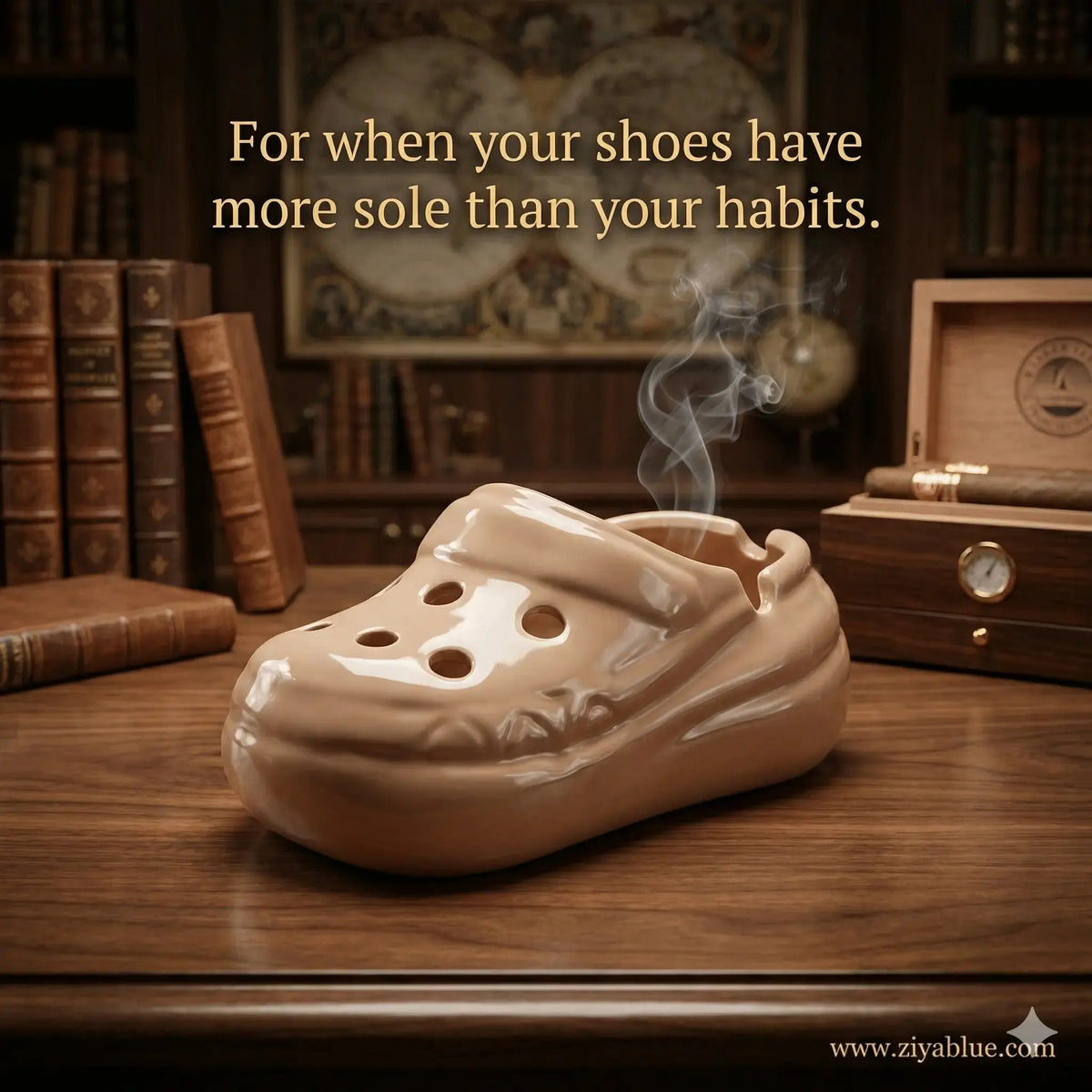 Shoe-Shaped Ashtray – Step Up Your Smoking Style! Ziya Blue Ziya Blue