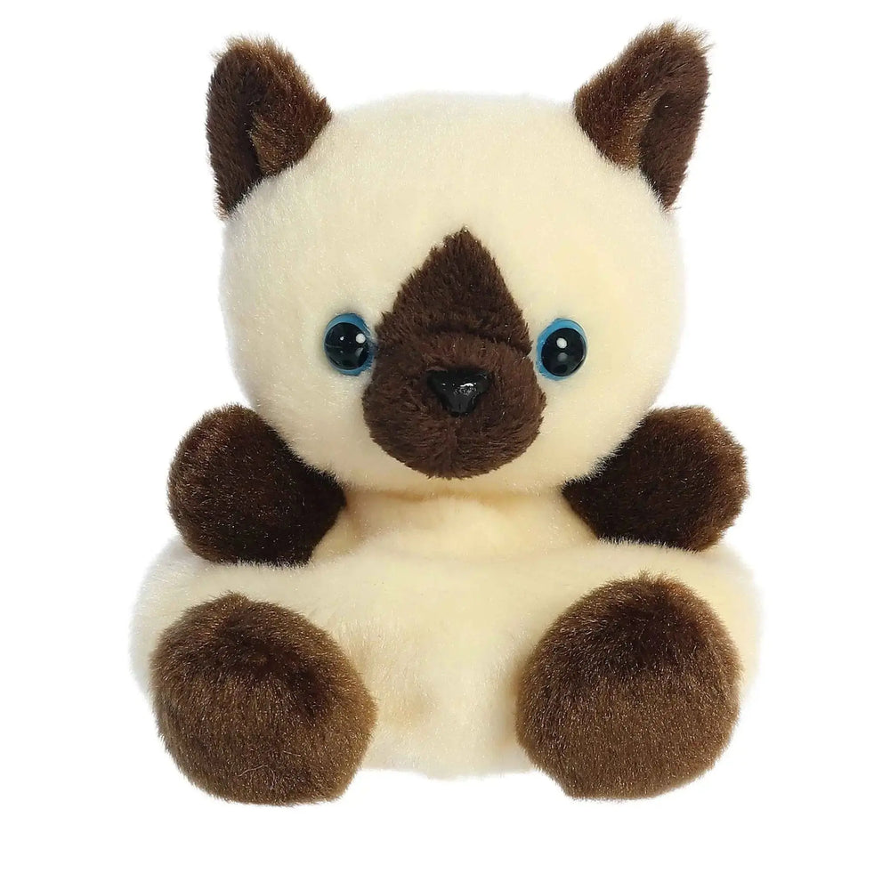 Siamese Cat Plush Toy | Dusty Siamese Kitty Palm Pal Aurora Ziya Blue