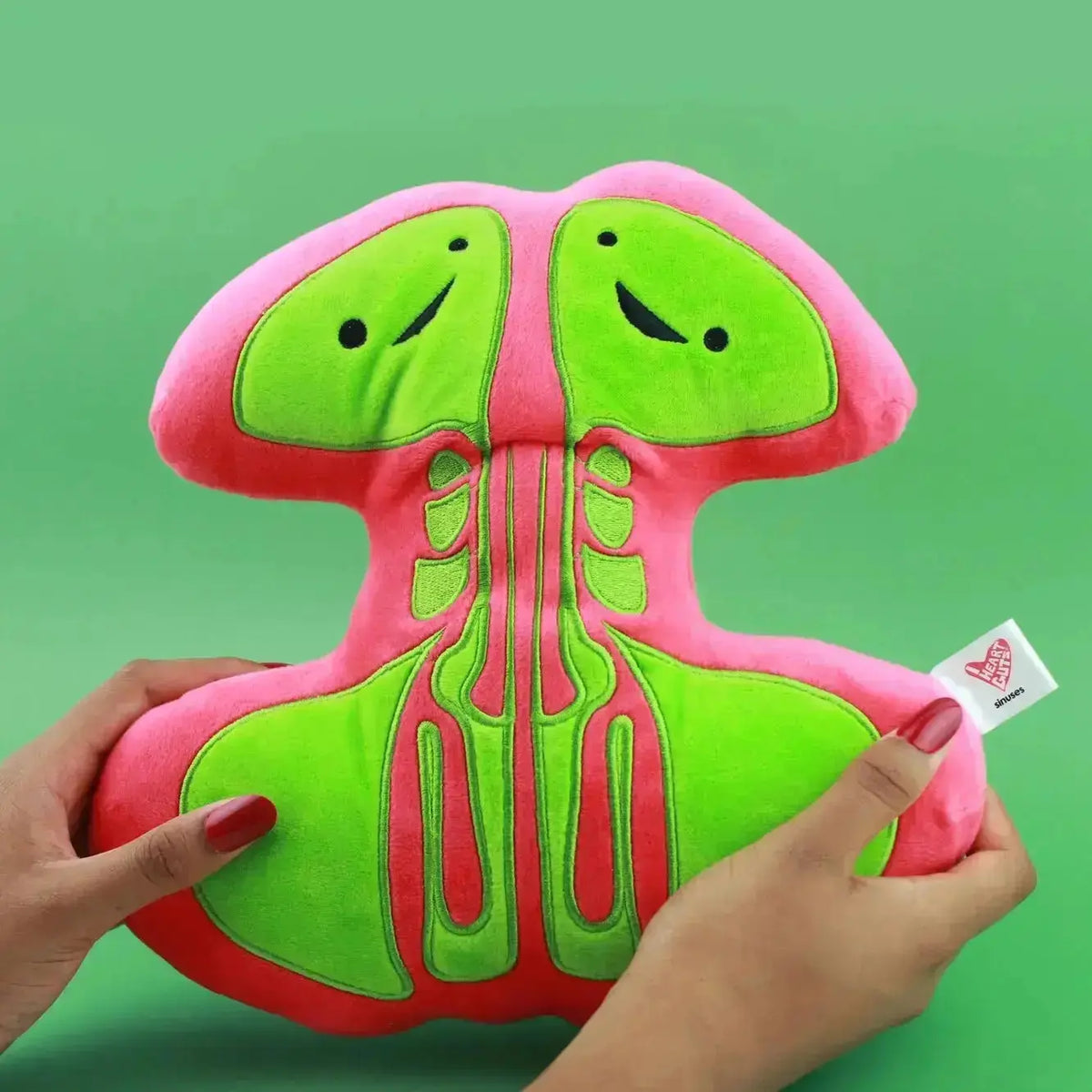Sinus Plushie: Funny Anatomical Pillow I Heart Guts Ziya Blue