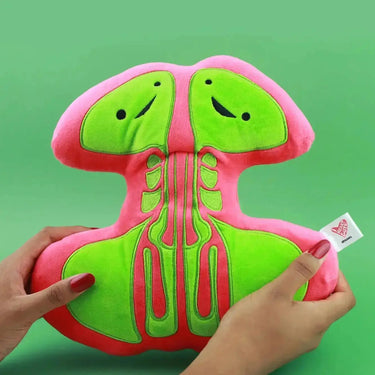 Sinus Plushie: Funny Anatomical Pillow I Heart Guts Ziya Blue