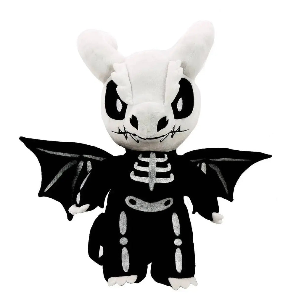 Skeleton Dragon Plush Backpack | Gothic Stuffed Animal Bag COMECO INC Ziya Blue