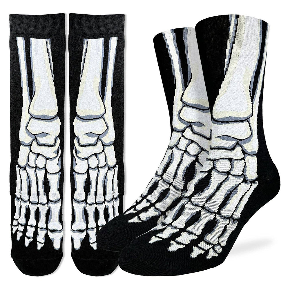 Skeleton Feet Socks: Bad to the Bone Good Luck Sock Ziya Blue