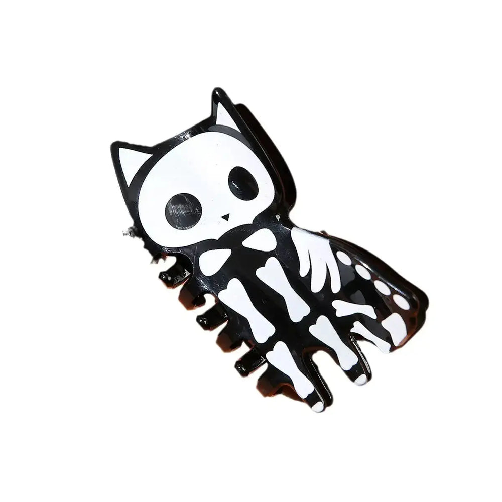 Skeleton Kitty Hair Claw: The Spooky Glow Accessory 🐱💀 Ziya Blue Ziya Blue