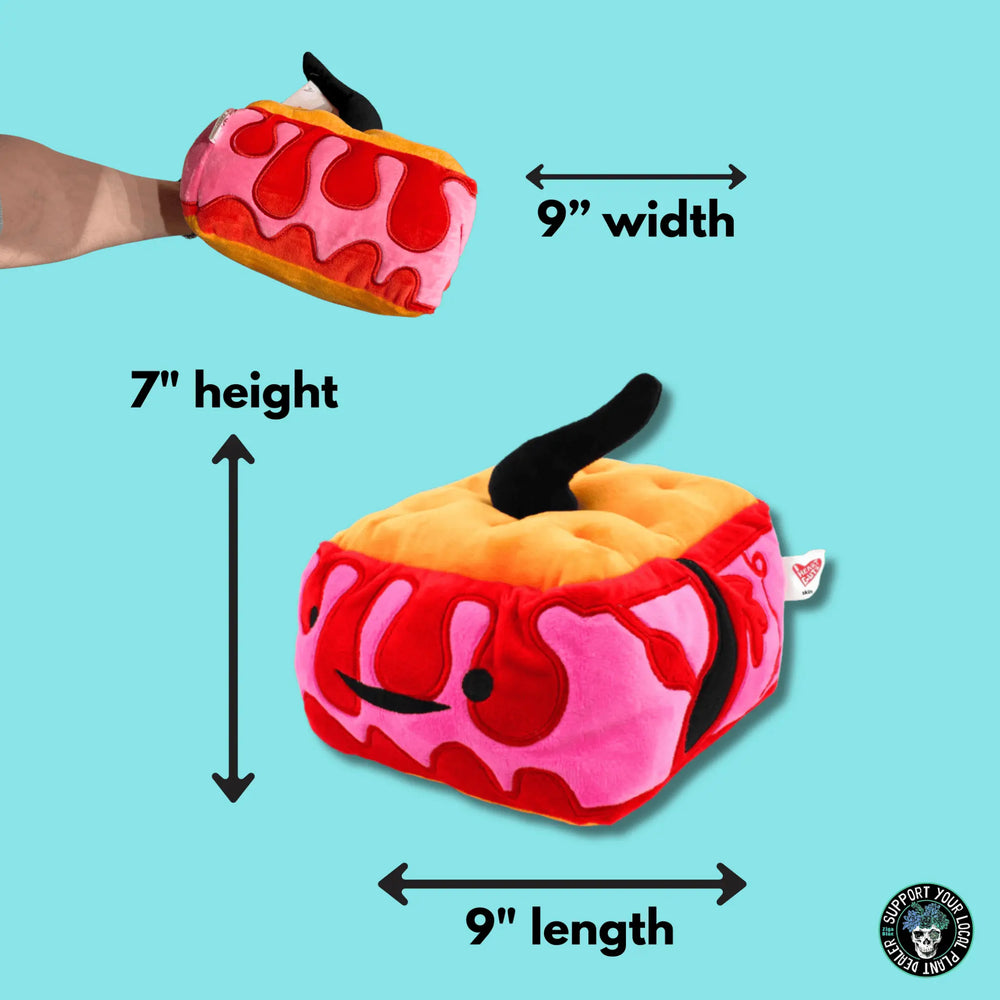 Skin Plushie: Funny Anatomical Pillow I Heart Guts Ziya Blue