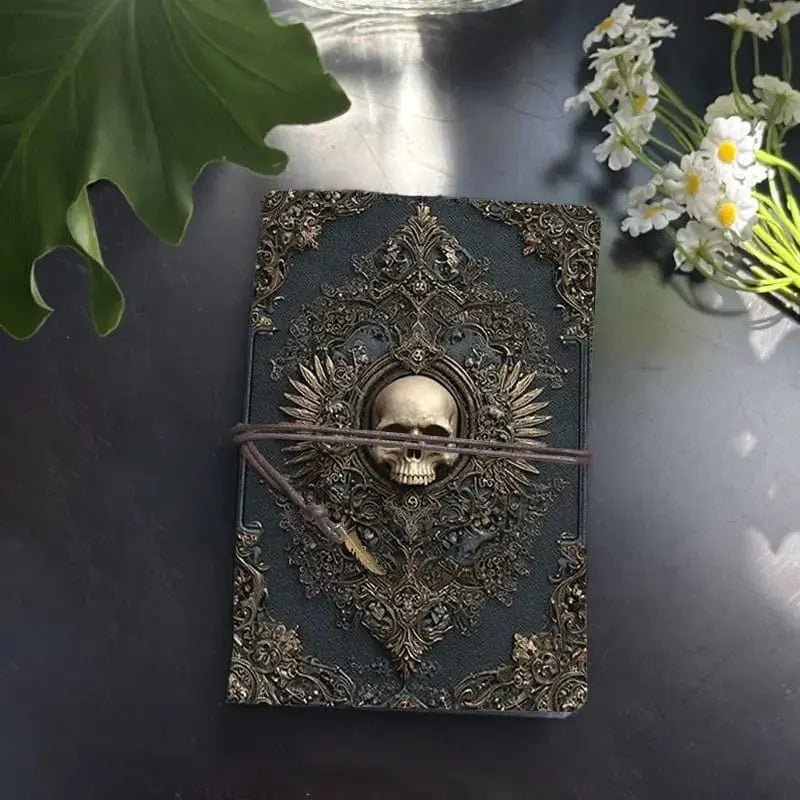 Skull Printed Journal – The "Mortal Musings" Notebook Ziya Blue Ziya Blue