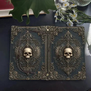 Skull Printed Journal – The "Mortal Musings" Notebook Ziya Blue Ziya Blue