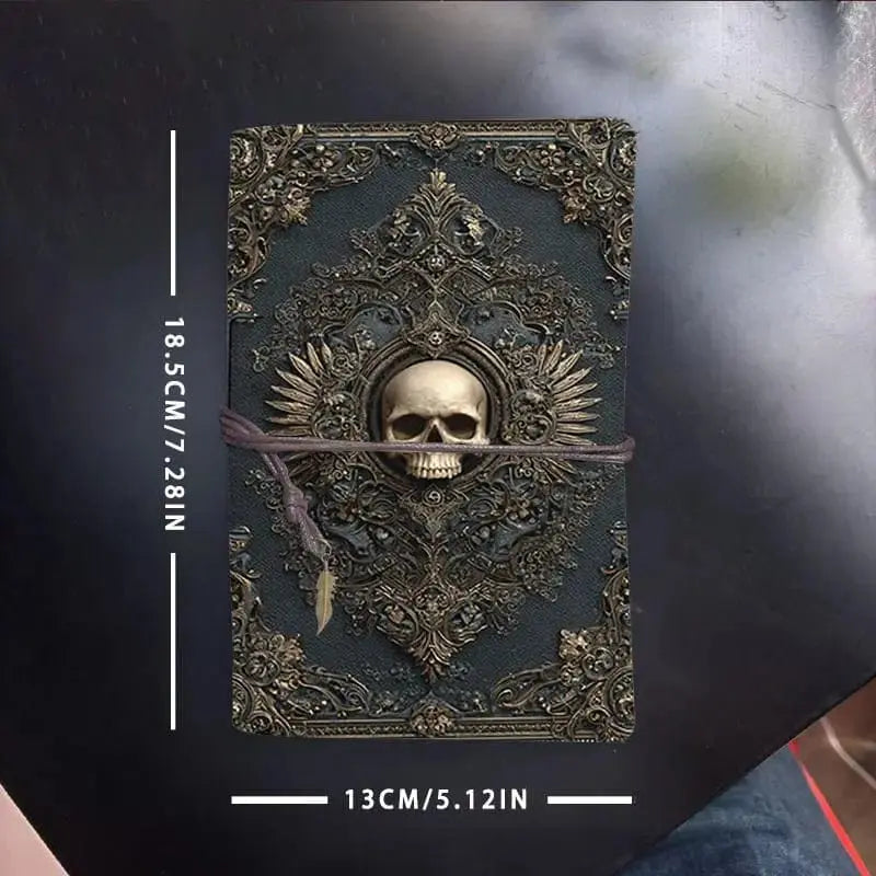 Skull Printed Journal – The "Mortal Musings" Notebook Ziya Blue Ziya Blue