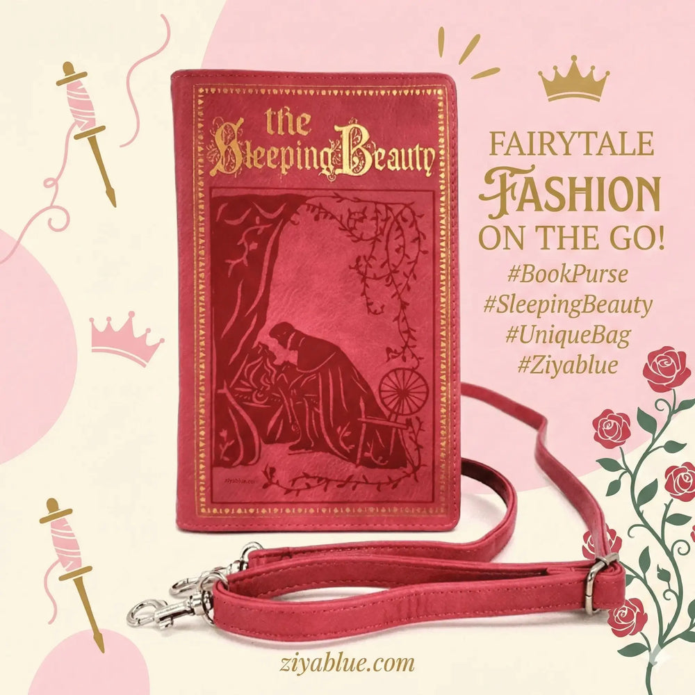 Sleeping Beauty Book Bag - Vintage Fairytale Clutch COMECO INC Ziya Blue