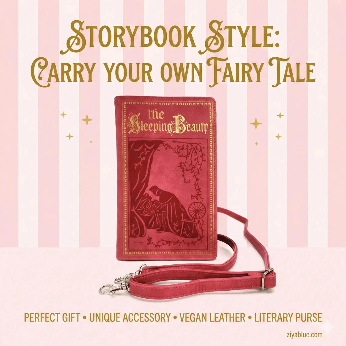 Sleeping Beauty Book Bag - Vintage Fairytale Clutch COMECO INC Ziya Blue