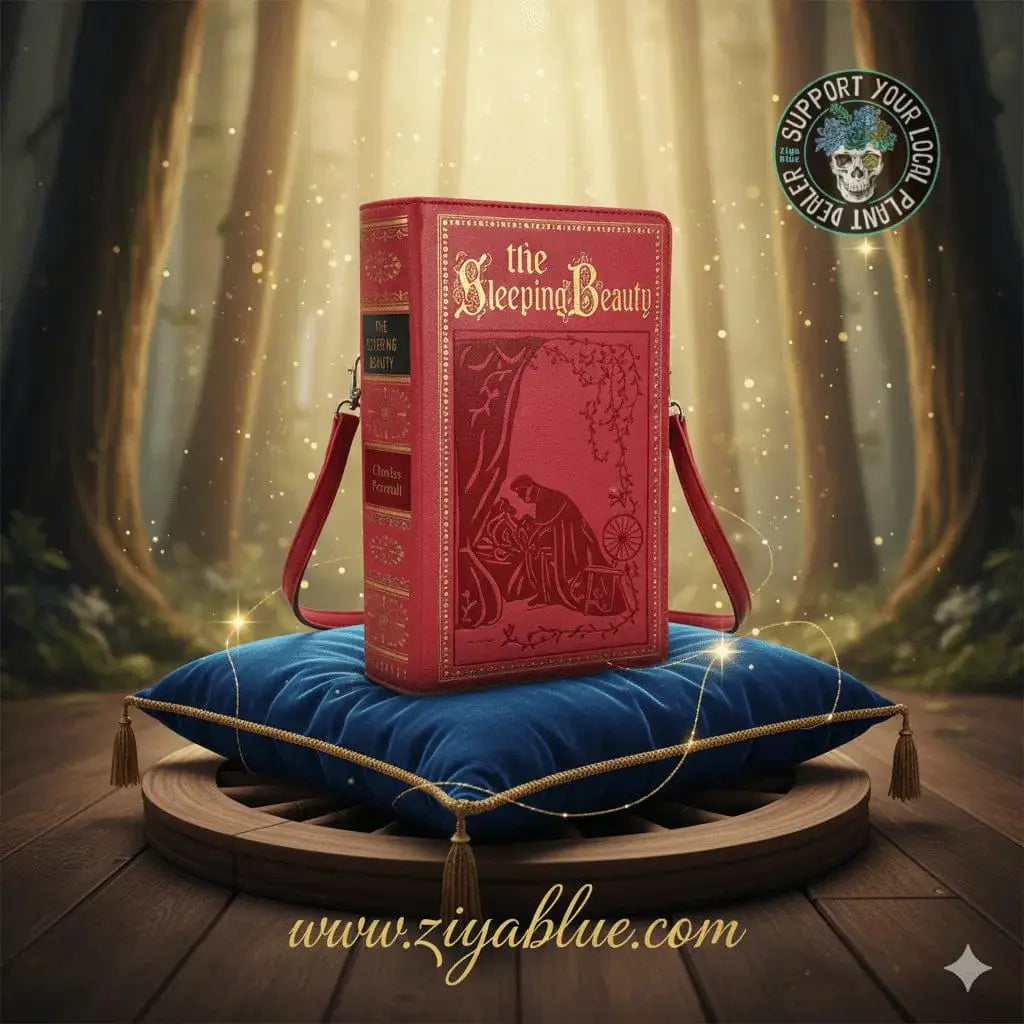 Sleeping Beauty Book Bag - Vintage Fairytale Clutch COMECO INC Ziya Blue