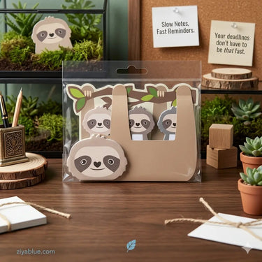 Sloth Sticky Notes | Animal Memo Tabs & Markers  Ziya Blue