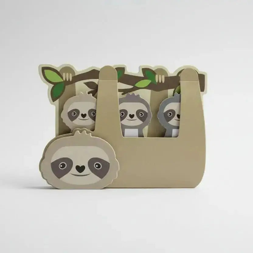 Sloth Sticky Notes | Animal Memo Tabs & Markers Streamline Ziya Blue