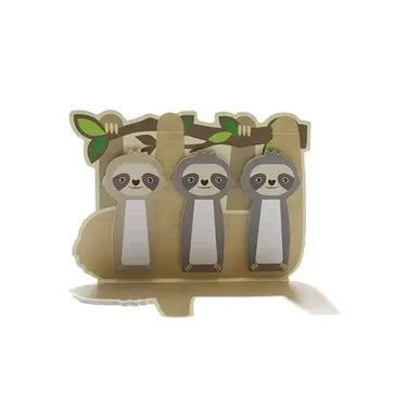 Sloth Sticky Notes | Animal Memo Tabs & Markers Streamline Ziya Blue