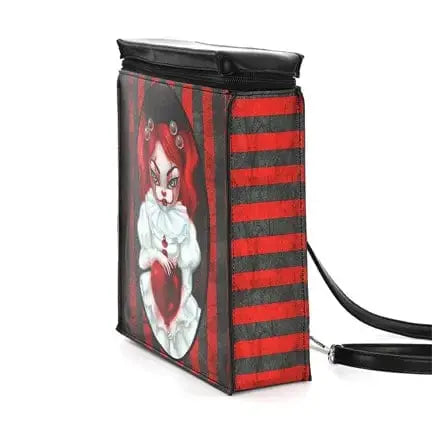 Smiley Clown Girl Mini Backpack | Playful Vinyl Bag COMECO INC Ziya Blue