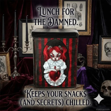 Smiley Clown Girl Mini Backpack | Playful Vinyl Bag COMECO INC Ziya Blue