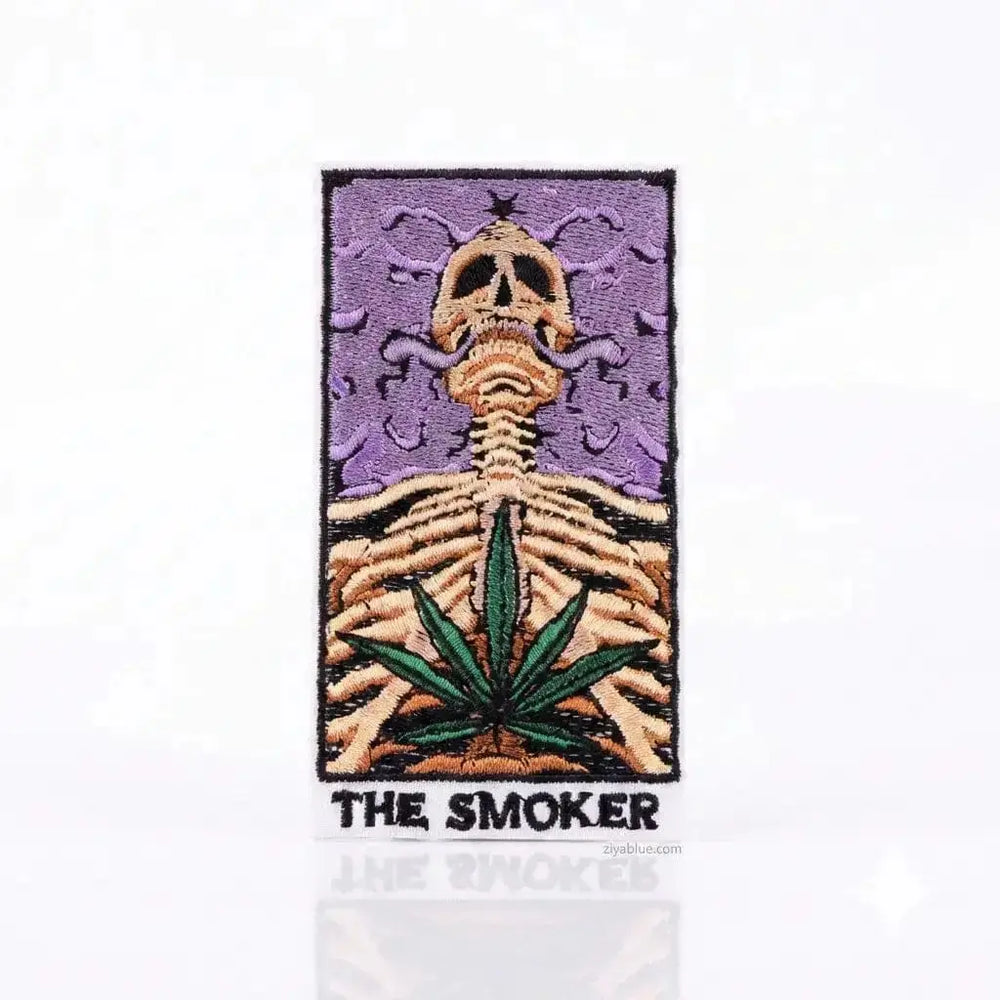 Smoker Tarot Patch: Cannabis Iron-On Ziya Blue Ziya Blue