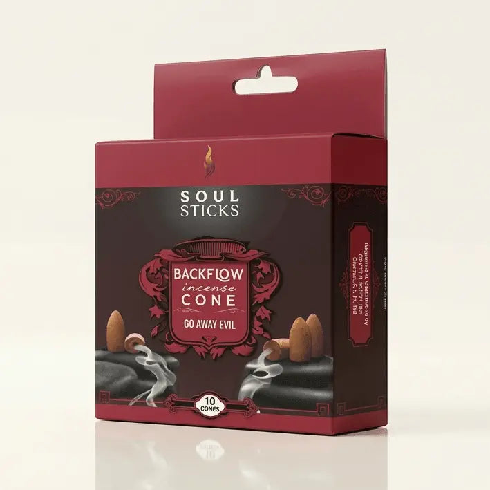 Soul Sticks Natural Backflow Incense Cones Designs by Deekay Inc. Ziya Blue