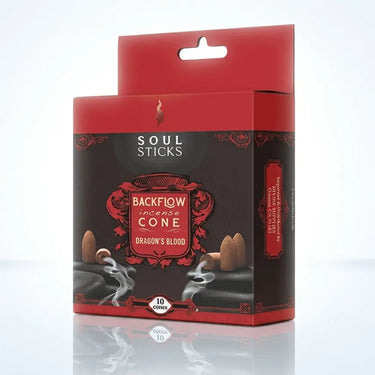 Soul Sticks Natural Backflow Incense Cones Designs by Deekay Inc. Ziya Blue