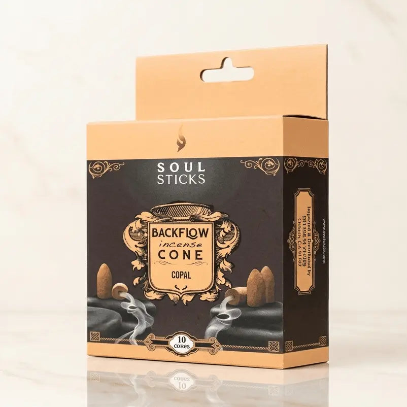 Soul Sticks Natural Backflow Incense Cones Designs by Deekay Inc. Ziya Blue