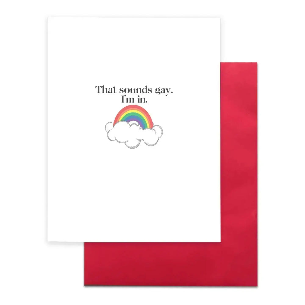 Sounds Gay Pride Card: The Ultimate Celebration 🏳️‍🌈✨ CARDIDEOLOGY Ziya Blue
