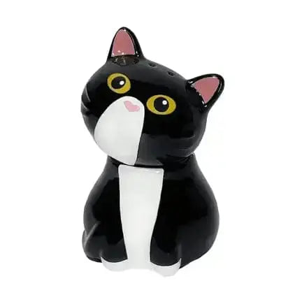 Split Kitty Salt & Pepper Set — Two Halves, One Purr-fect Whole Streamline Ziya Blue