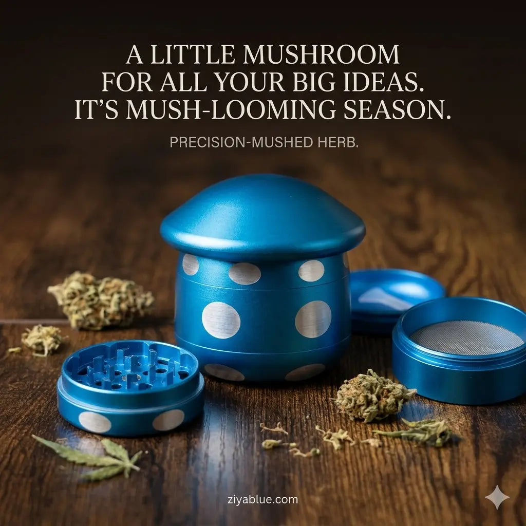 Spotted Mushroom Herb Grinder: Forest Folklore for Your Ritual  Ziya Blue